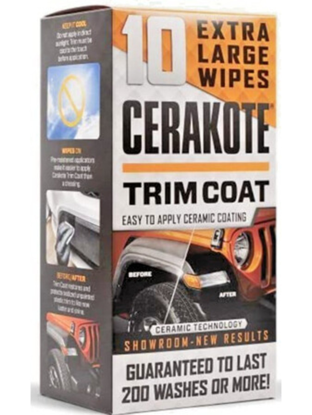 New CERAKOTE 10 Extra Large Wipes Trim Coat Ceramic Technology